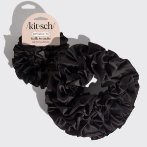 Black Ruffle Scrunchie